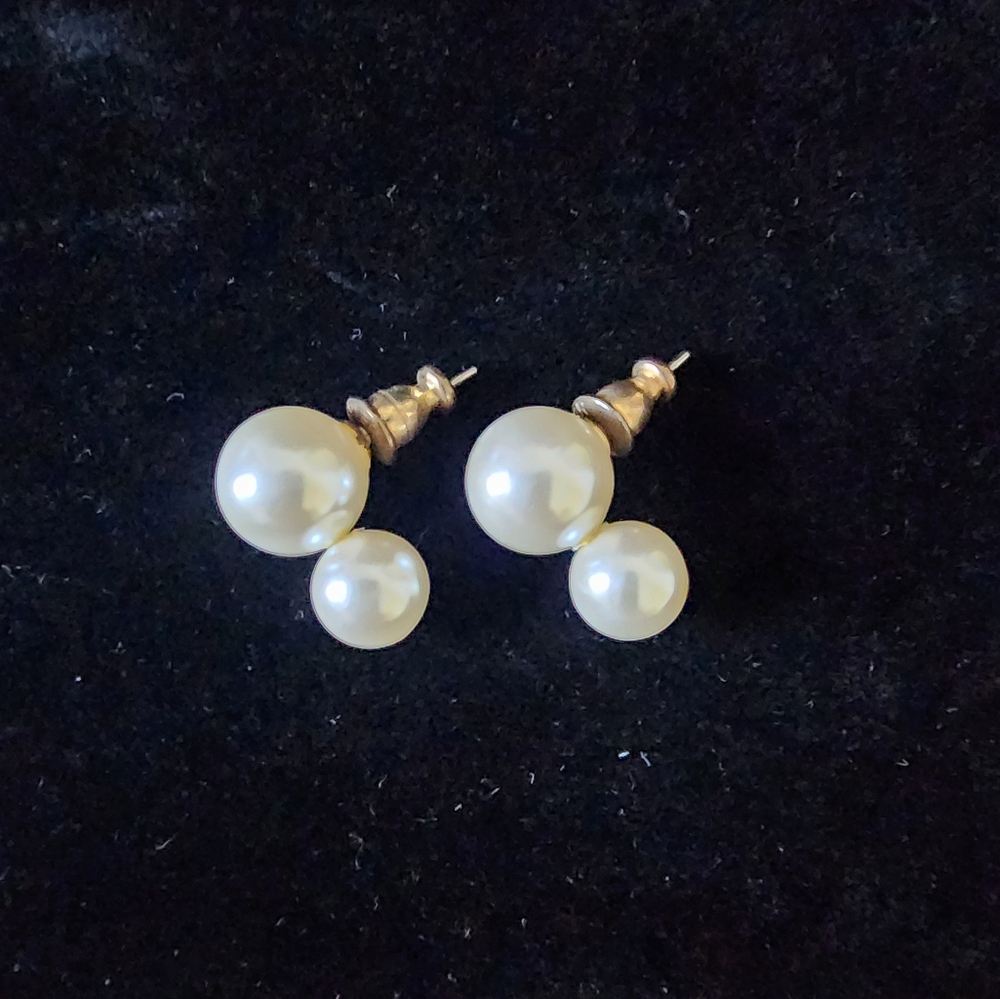 Vintage Faux Pearl Earrings